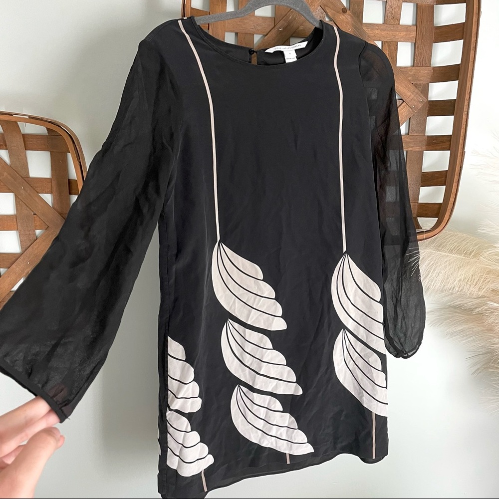 Diane Von Furstenberg Bizzy Silk Shift Dress